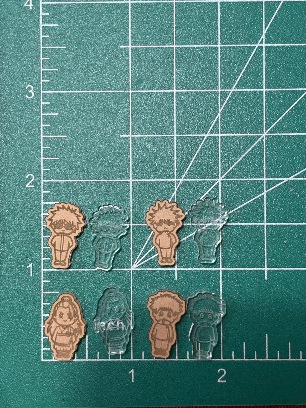 JJK sorcerers stud earring or pin molds palette