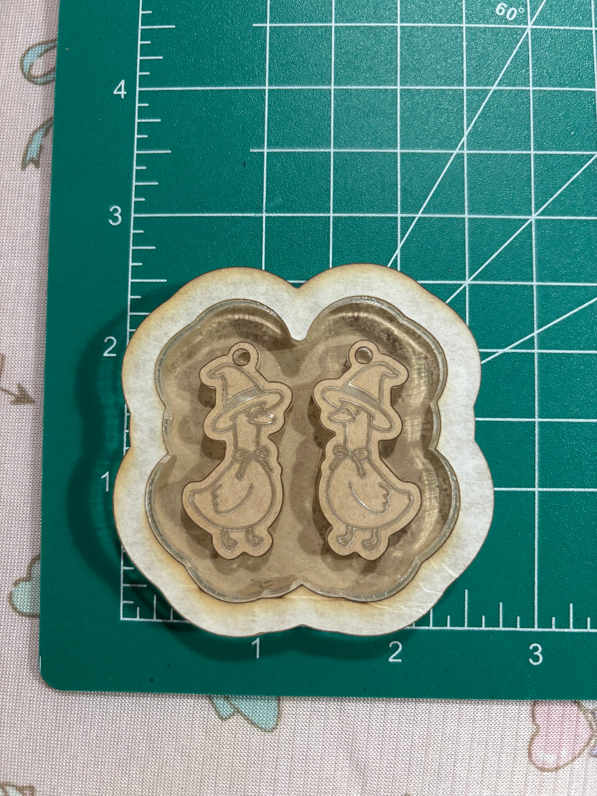 Witchy duck earrings mold