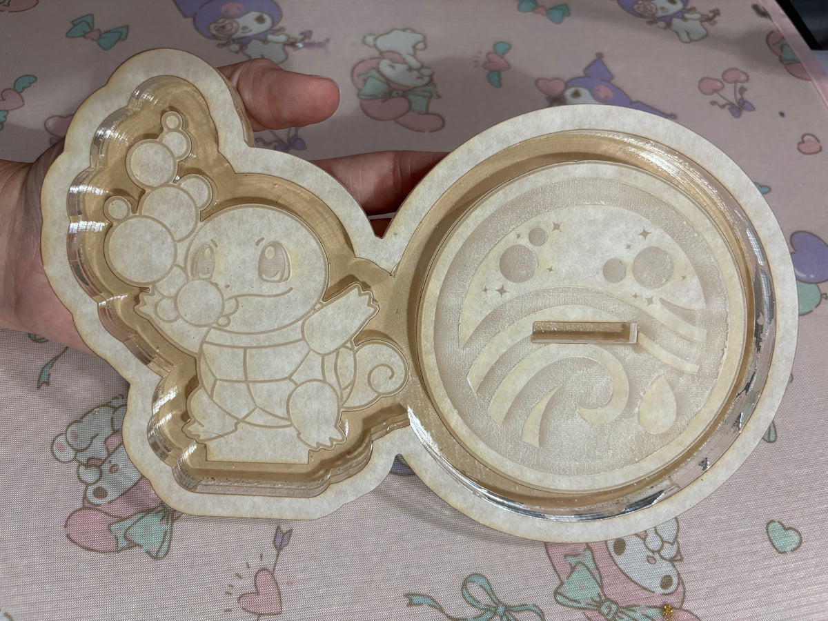 Water starter pocket monster ring trinket tray phone stand mold