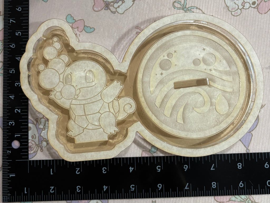 Water starter pocket monster ring trinket tray phone stand mold