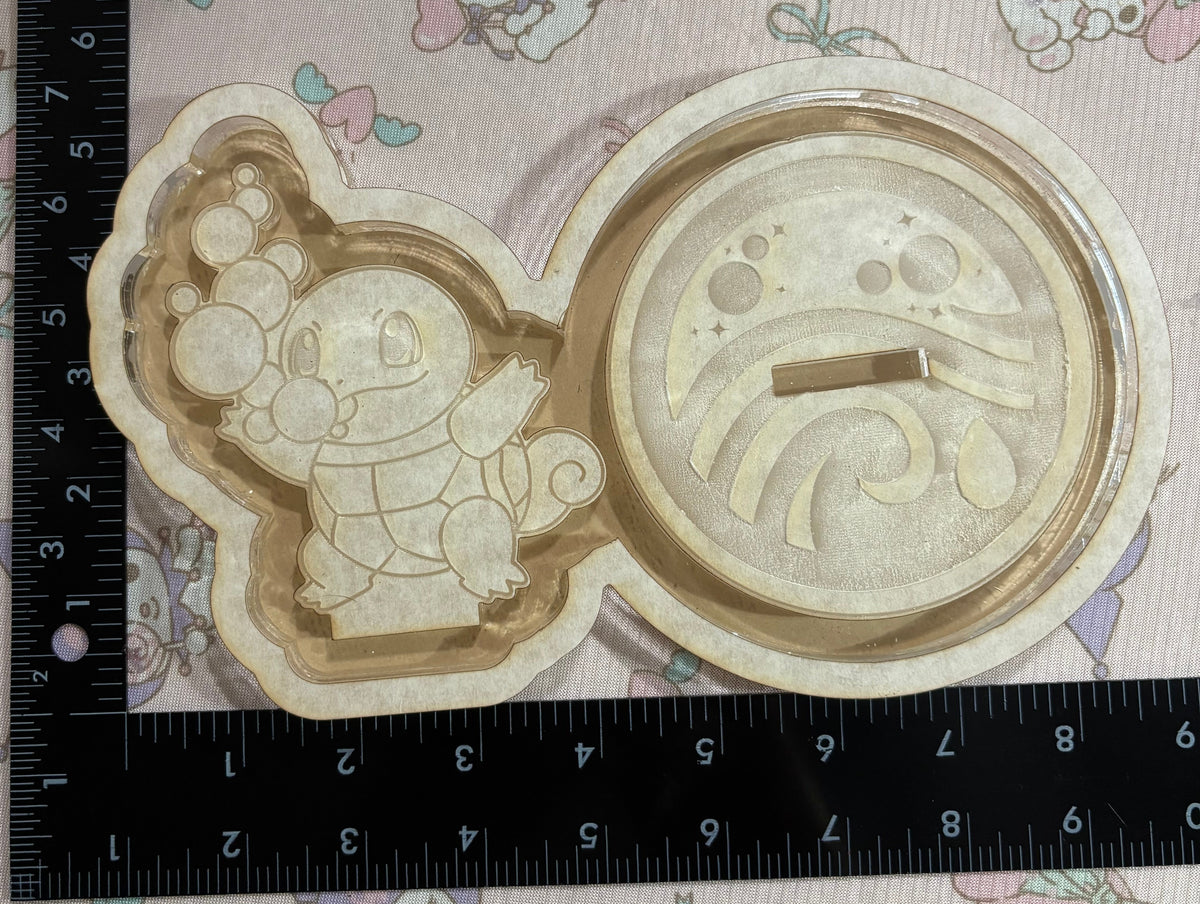 Water starter pocket monster ring trinket tray phone stand mold