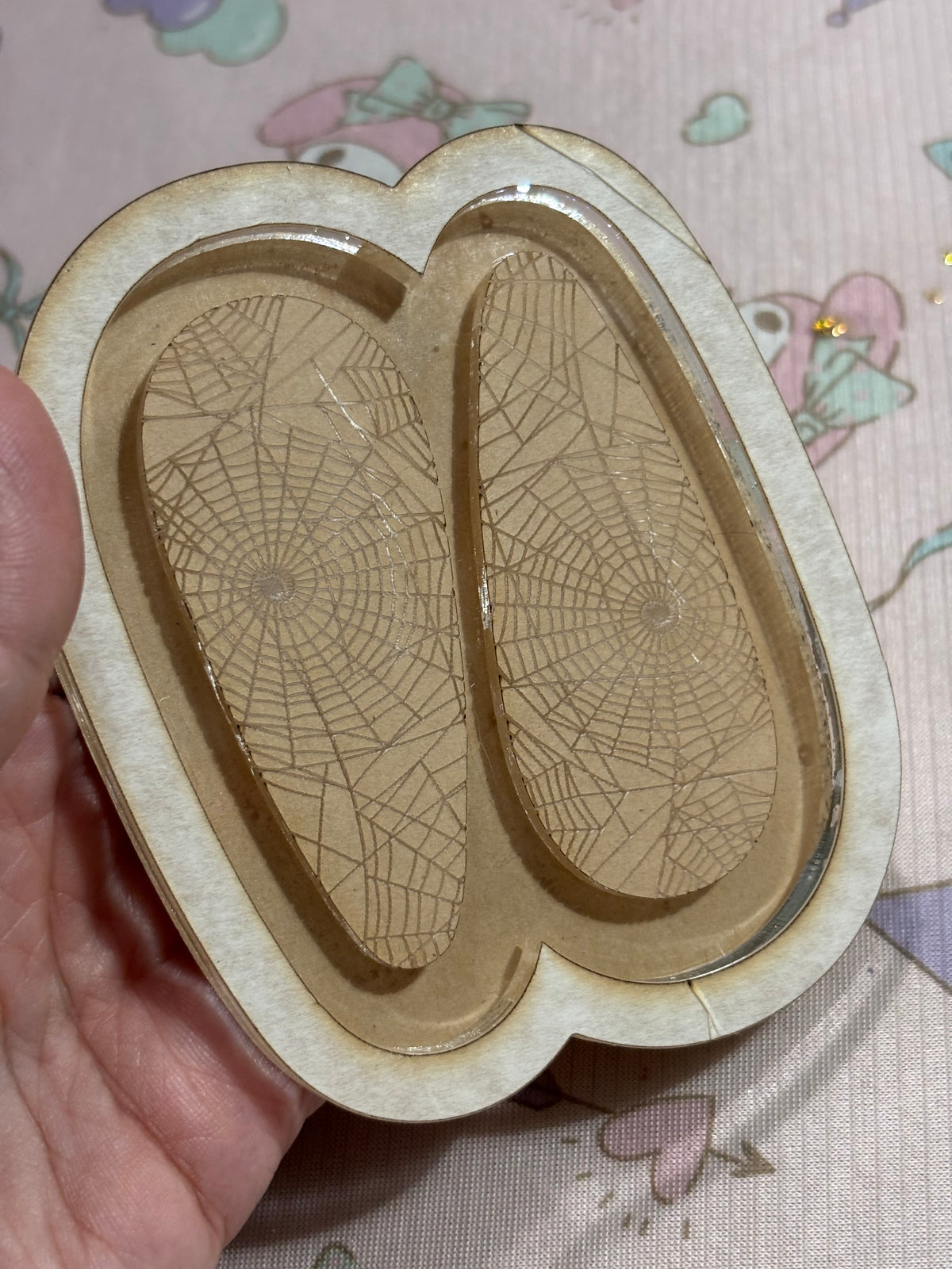 Spider web barrette clip mold