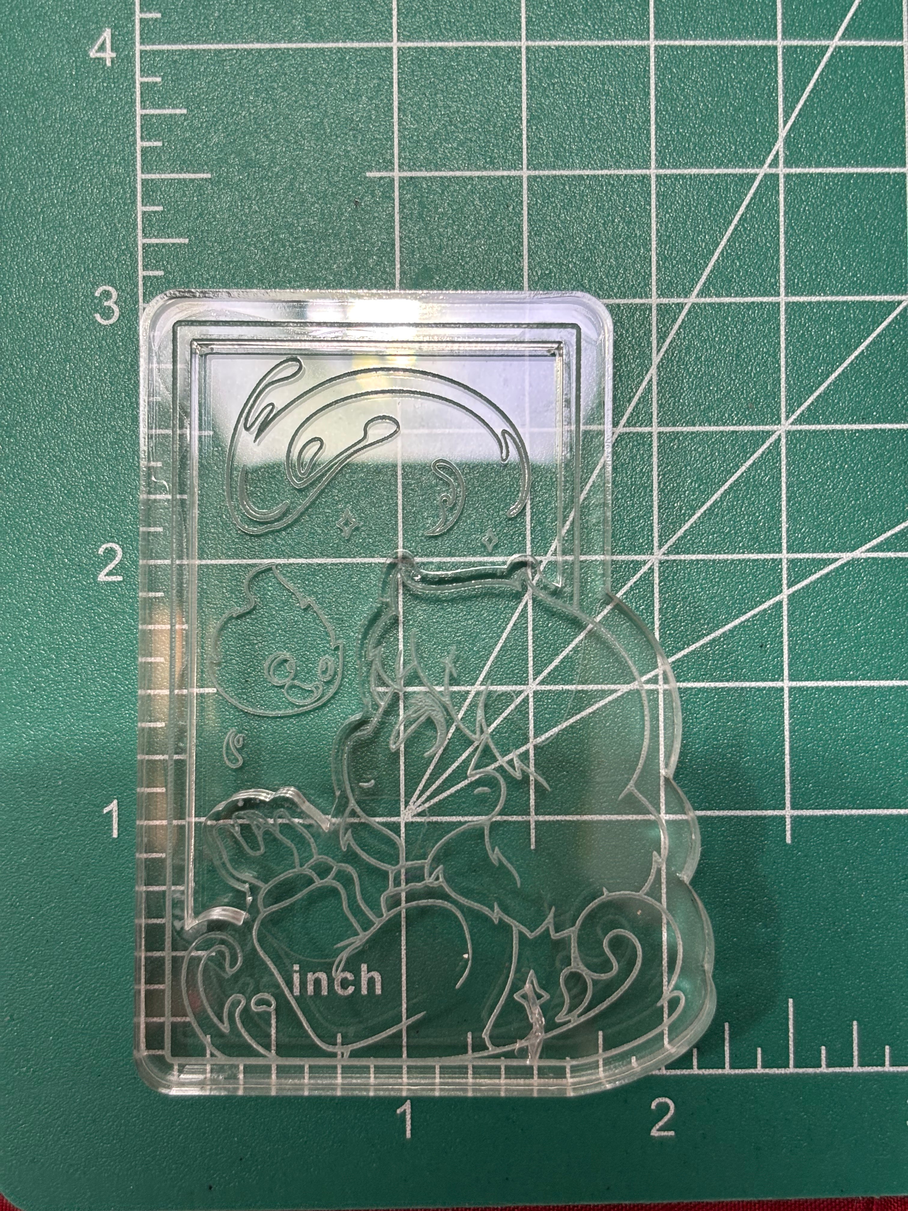 Flame heart spirit movie shaker grip keychain mold
