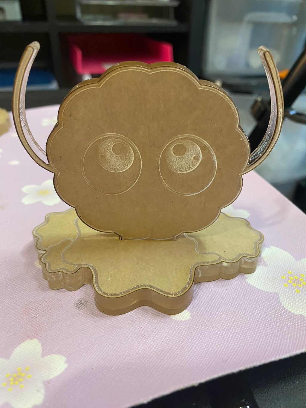Dust bunny spirit on candy ring trinket tray phone stand mold