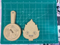 Flame spirit on pan ring trinket tray phone stand mold