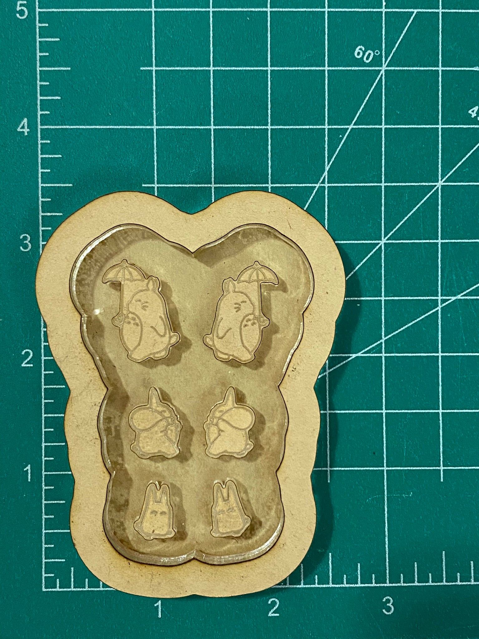 Bunny forest spirit friends stud earrings mold palette