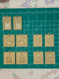 Kawaii forest spirit anime postcard earrings molds palette