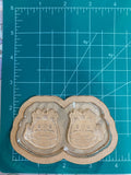 Squishy dragon river spirit earrings with loops mold