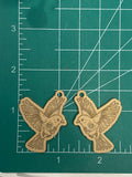 Skull crow earrings with loops mold