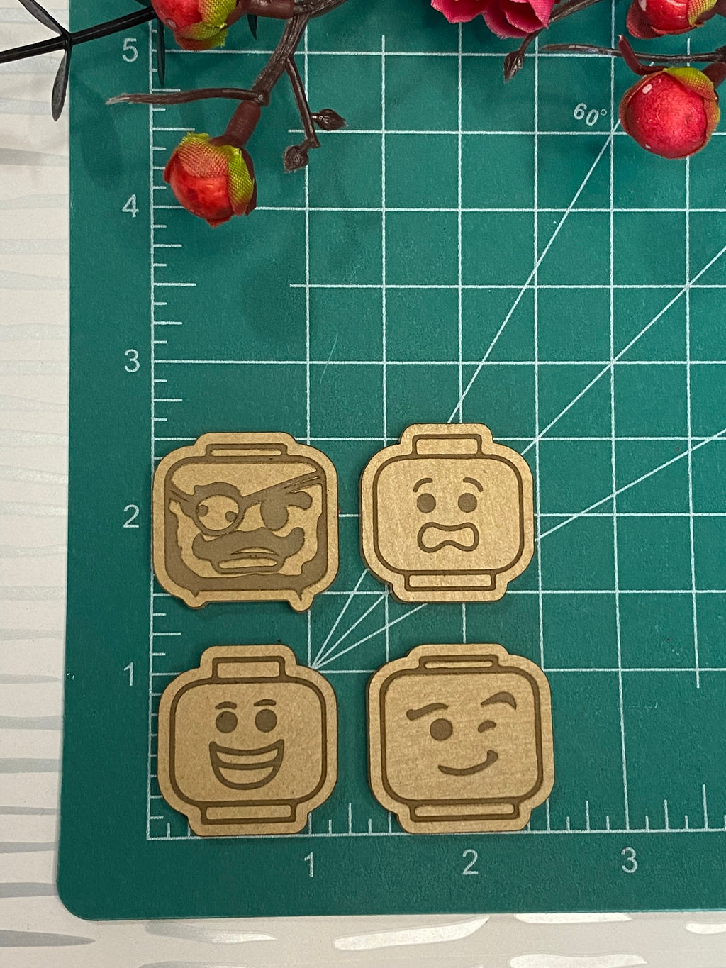 Brick faces flat mold palette