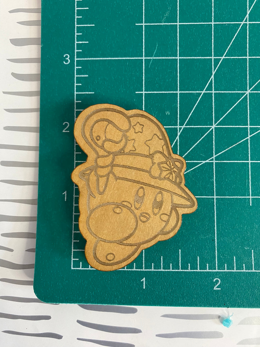 Kawaii pink guy witch flat grip keychain mold