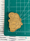Kawaii pink guy witch flat grip keychain mold
