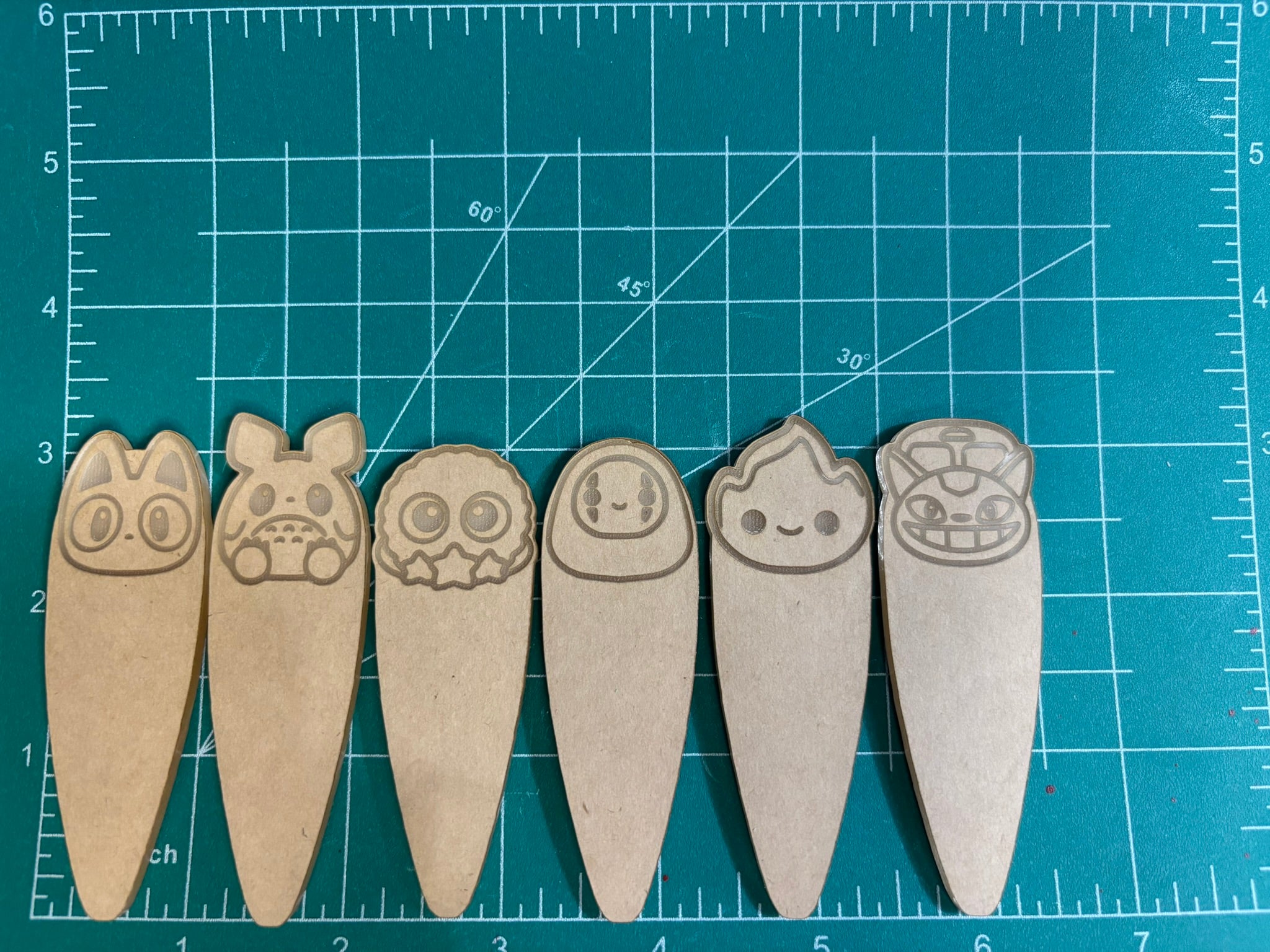 Kawaii anime forest spirits jumbo barrette clip mold palette
