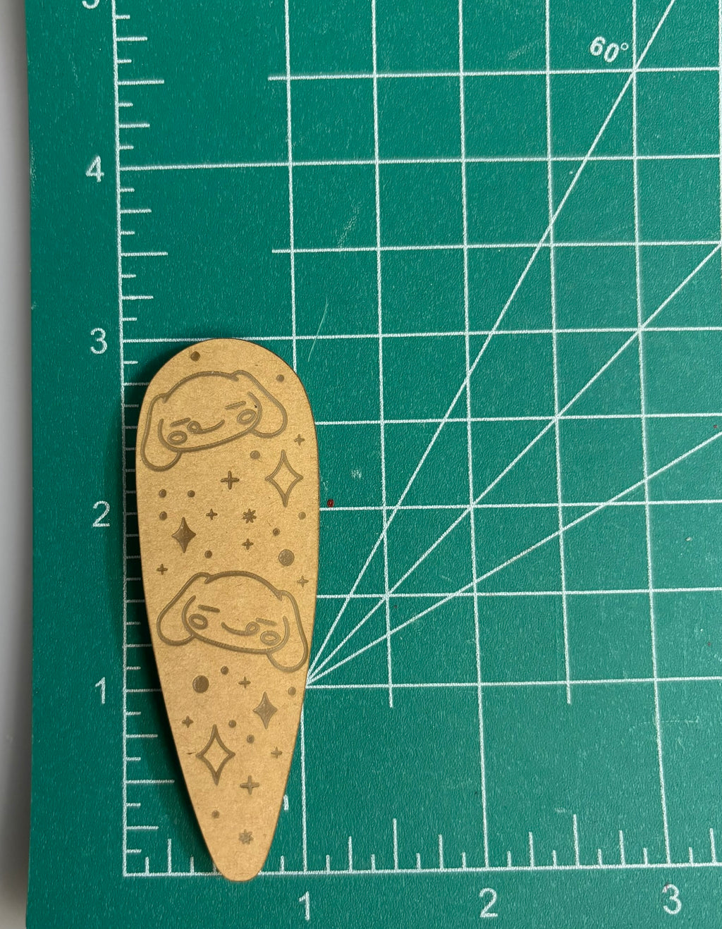 Kawaii puppy jumbo barrette clip mold