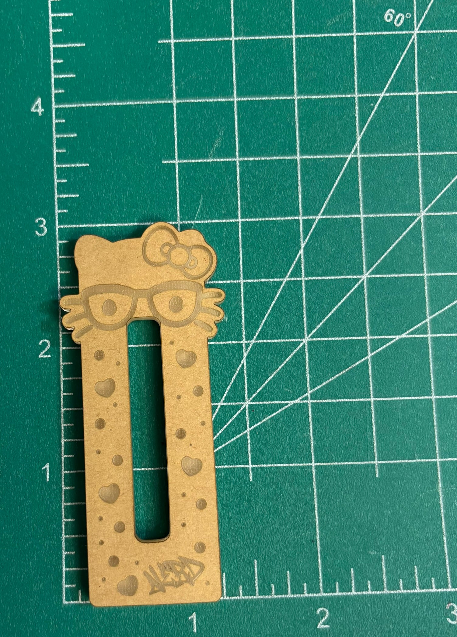 Kawaii cat nerd jumbo barrette clip mold