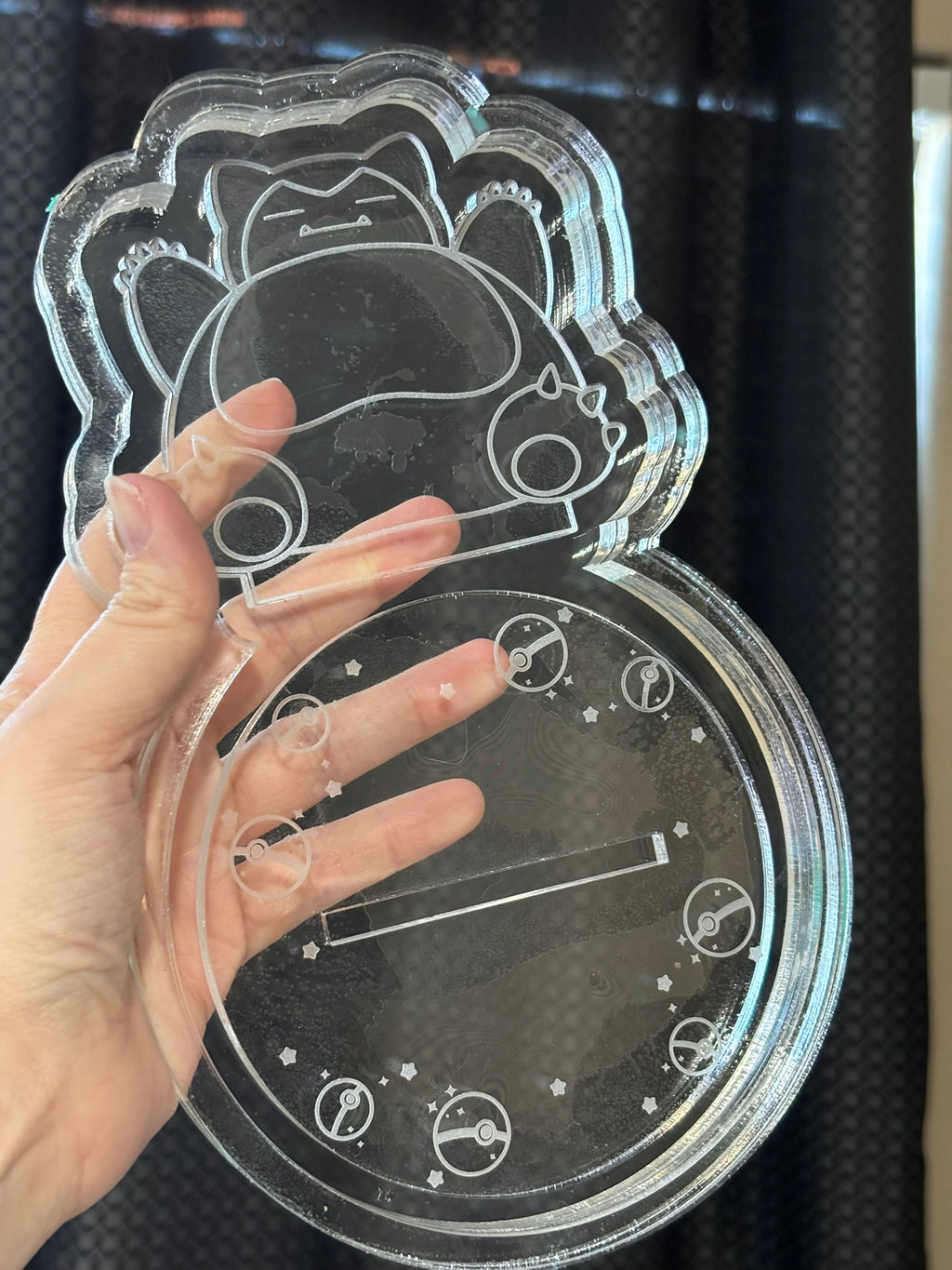 Sleepy bear pocket monster ring trinket tray phone stand mold