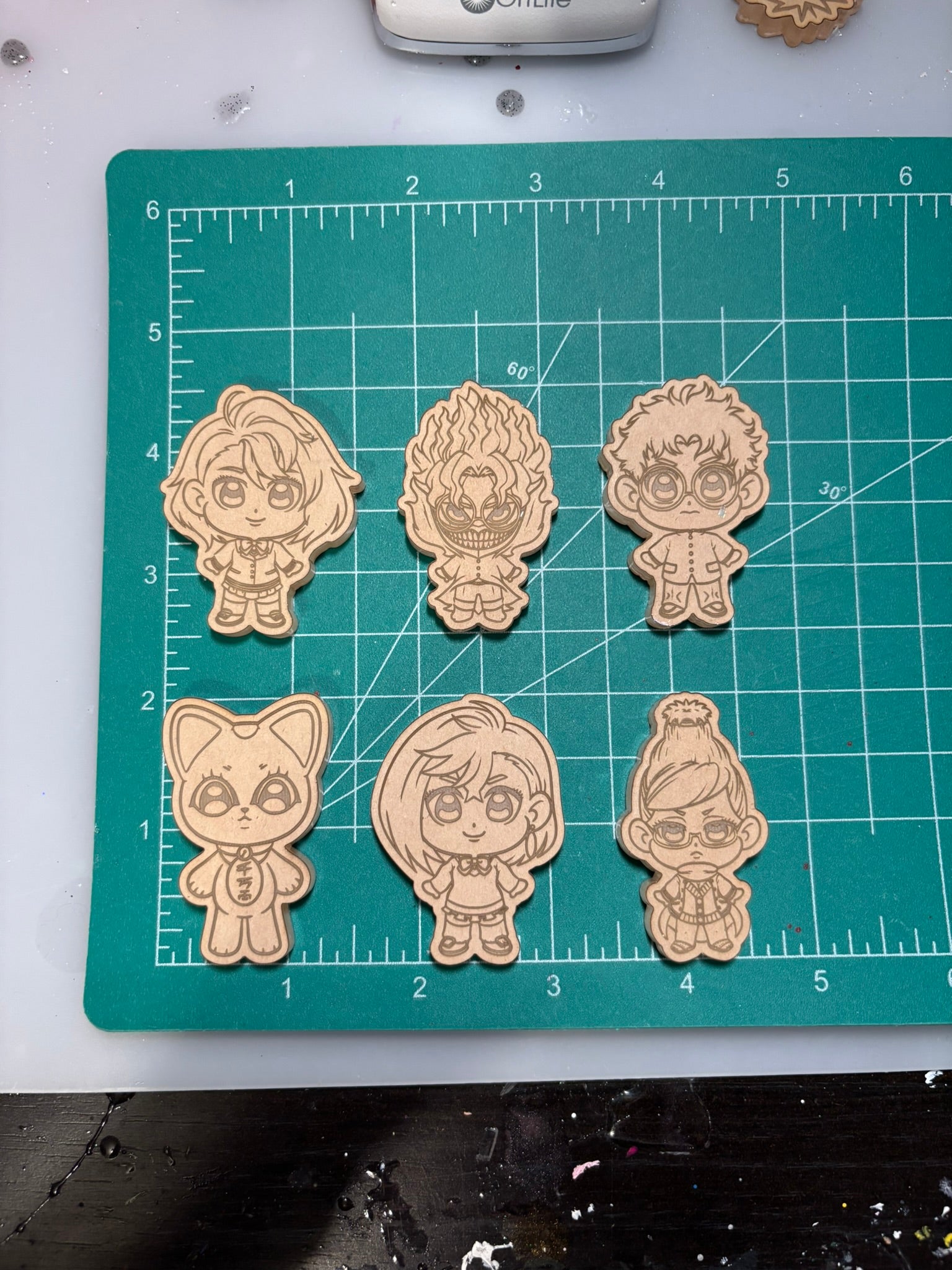 Dandan friends flat mold palette