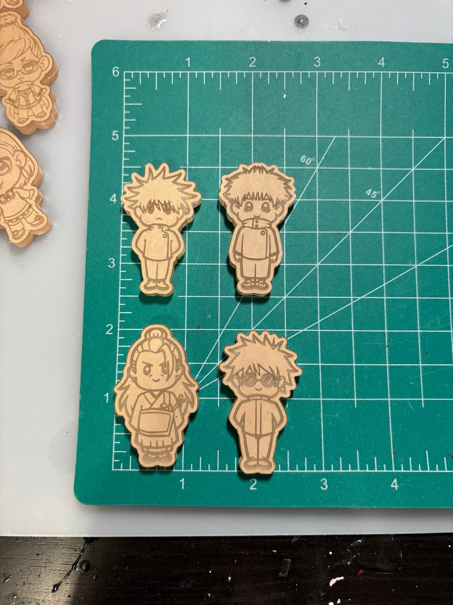 JJK sorcerers flat mold palette