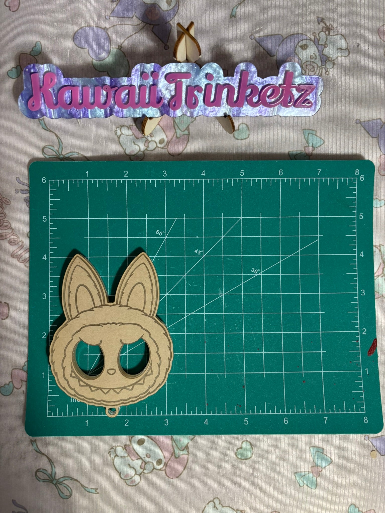 Monster fufu bunny SD keychain mold