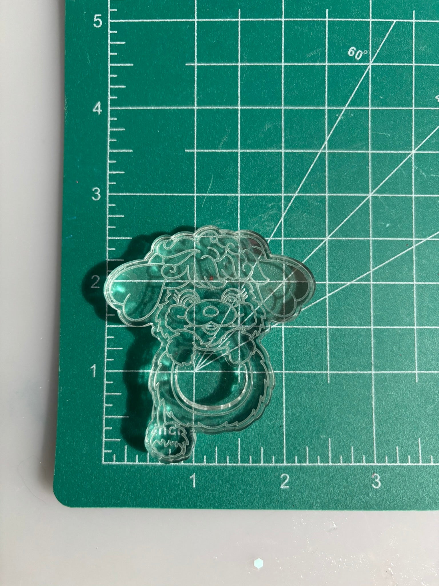 Cute 80's toy shaker grip keychain molds palette