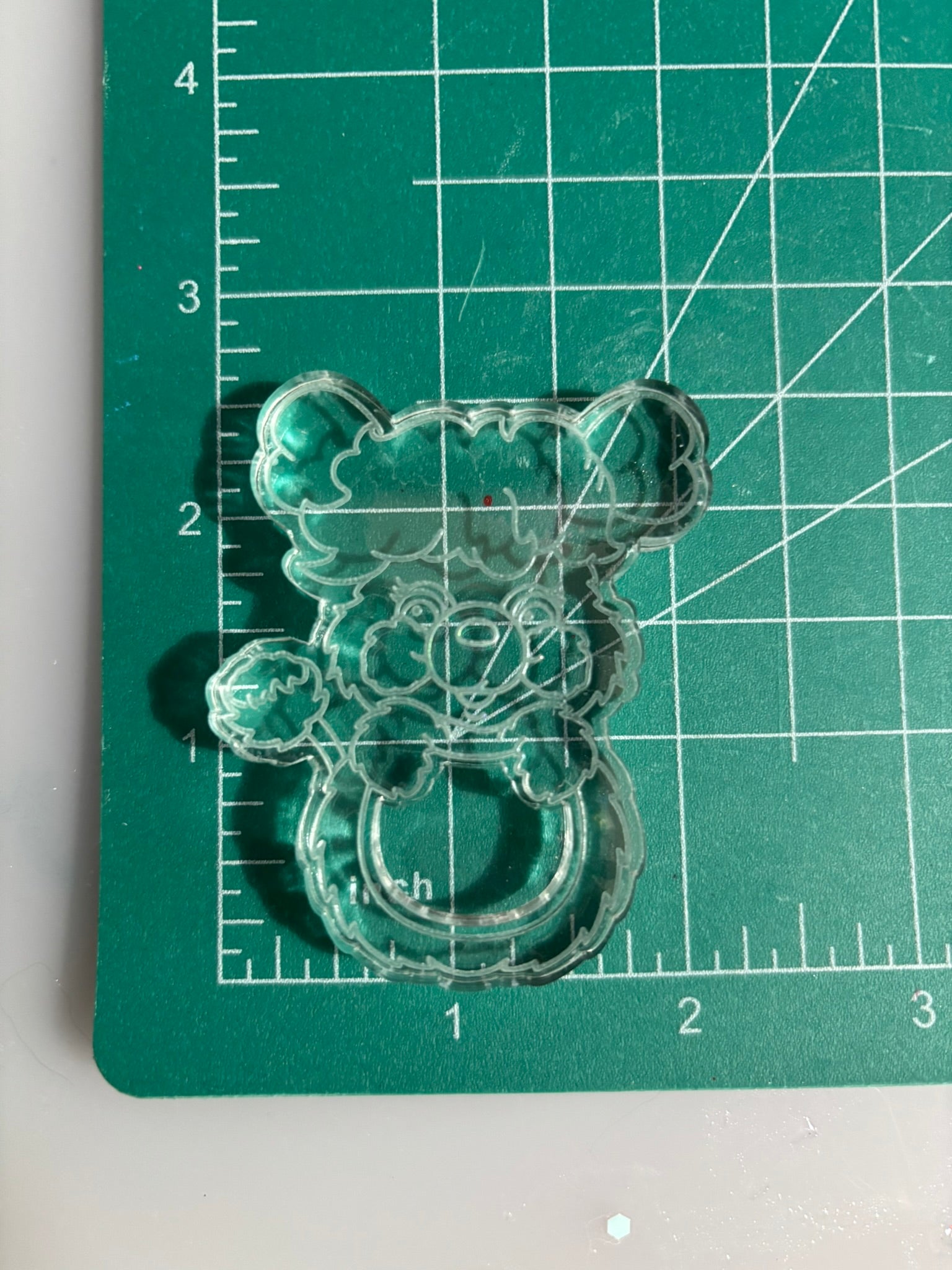Cute 80's toy shaker grip keychain molds palette