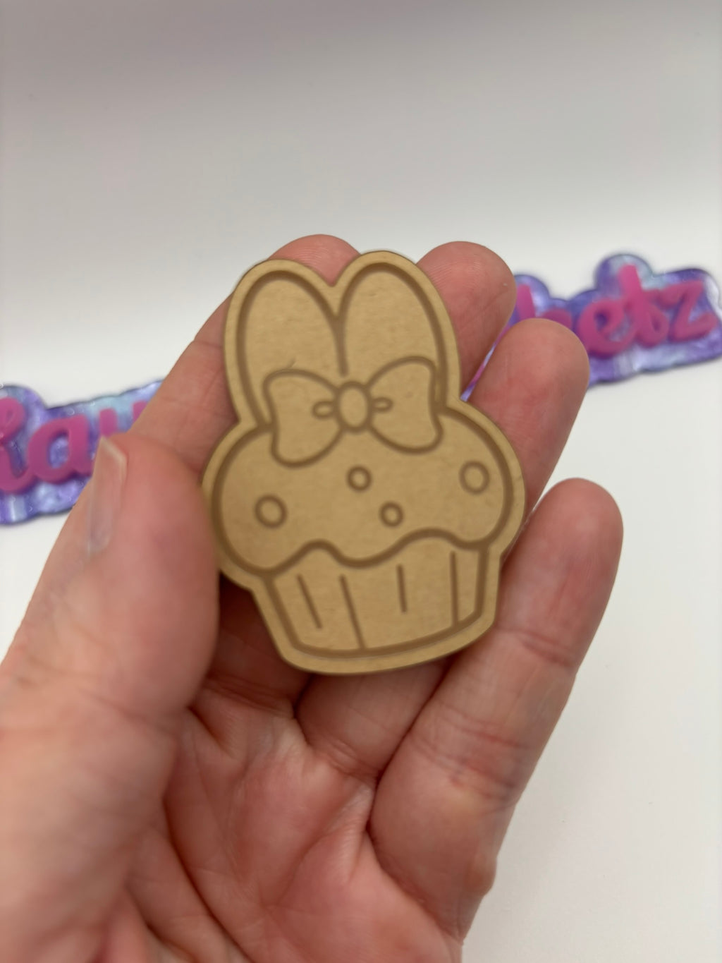 Kawaii cupcake cat friends flat grip keychain molds palette