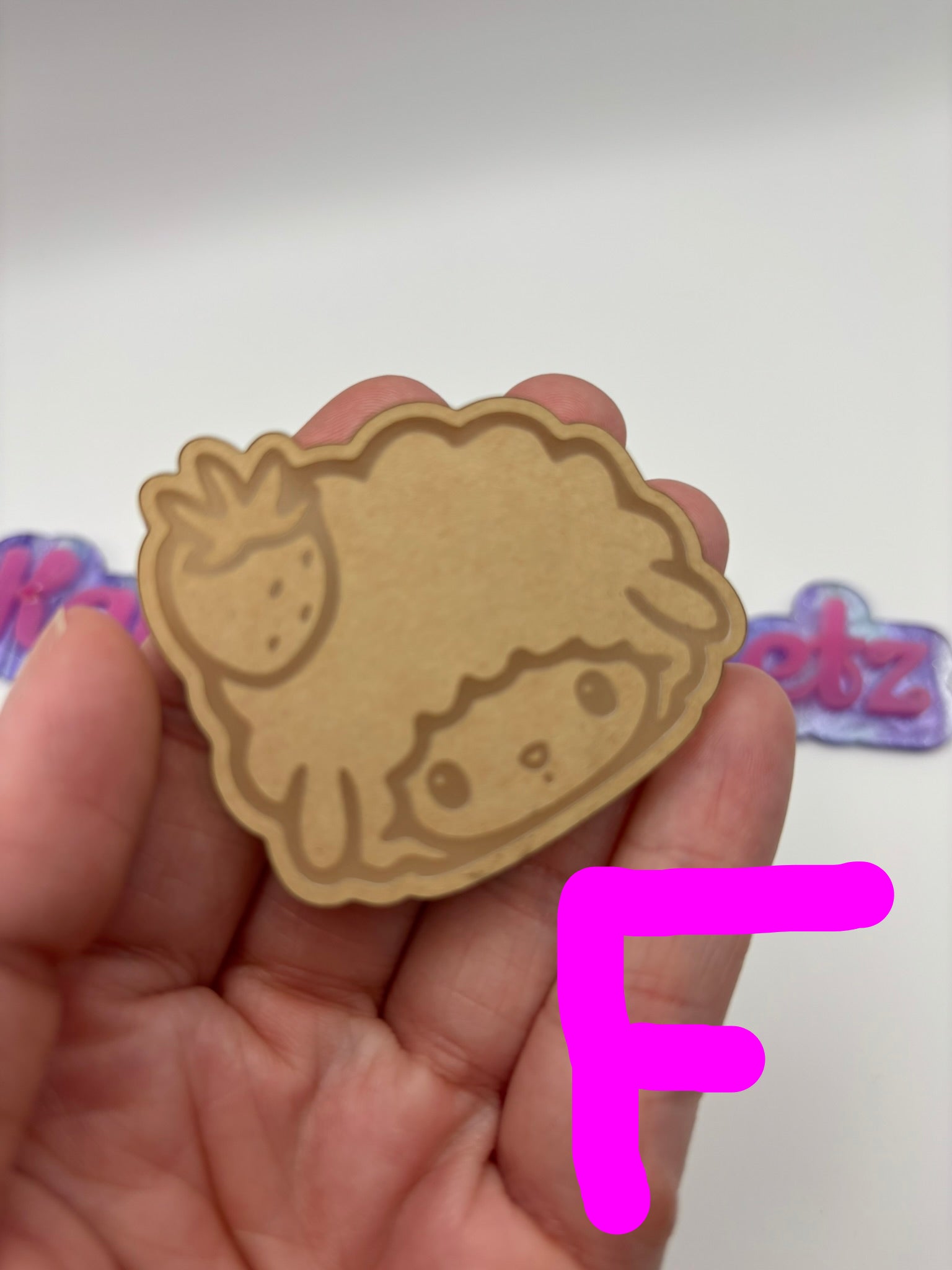 Kawaii Hawaiian flower cat friends heads flat grip keychain molds palette