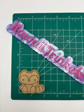 Kawaii raccoon flat grip keychain mold