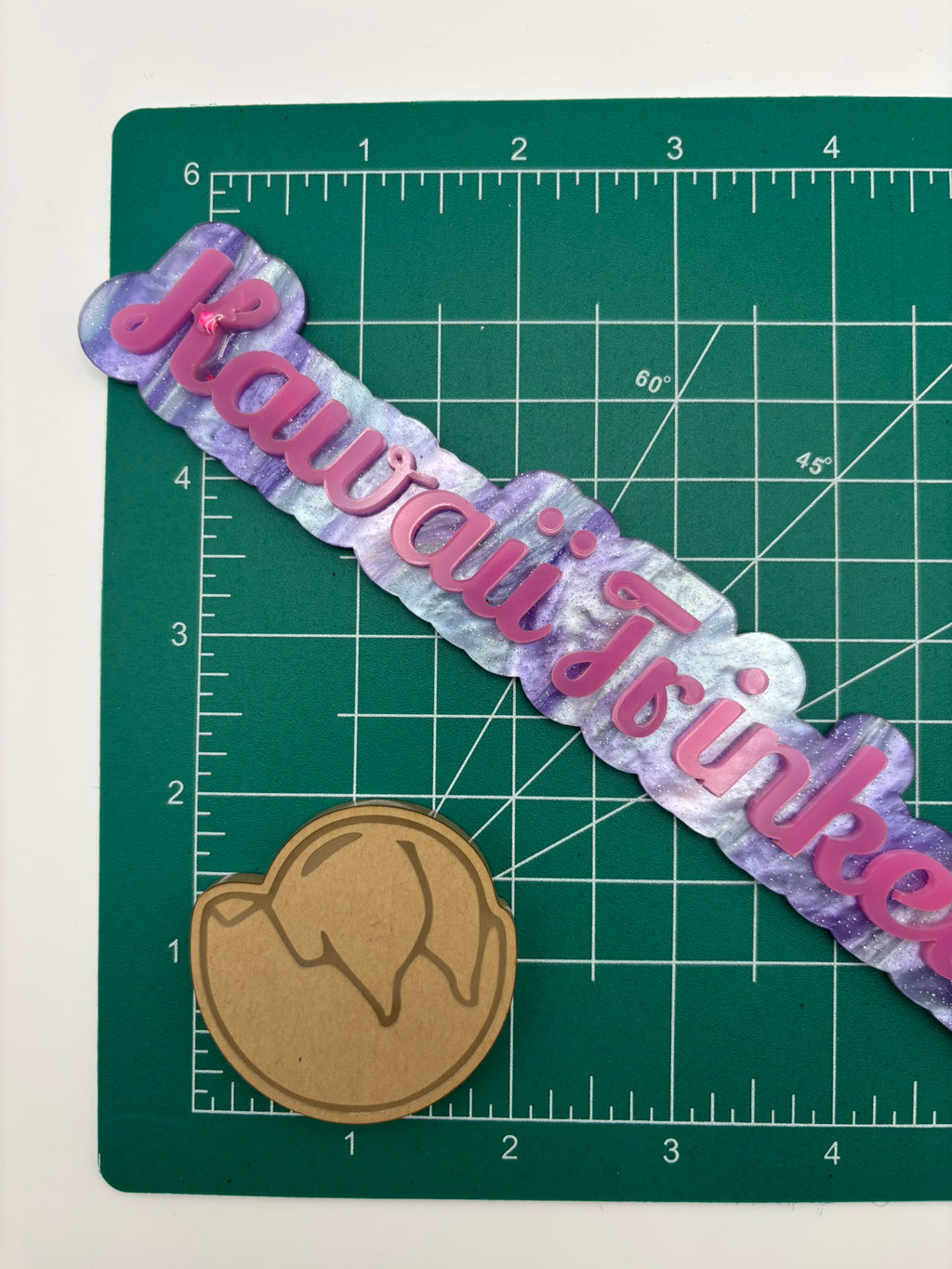 Kawaii egg in shell flat grip keychain mold