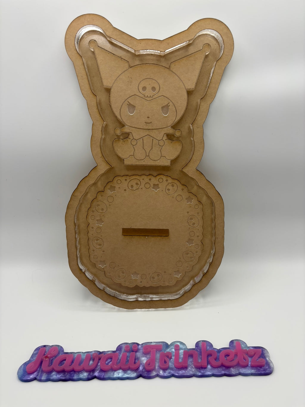 Kawaii skull bunny ring trinket tray phone stand mold