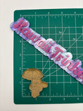 Kawaii umbrella bunny flat grip keychain mold