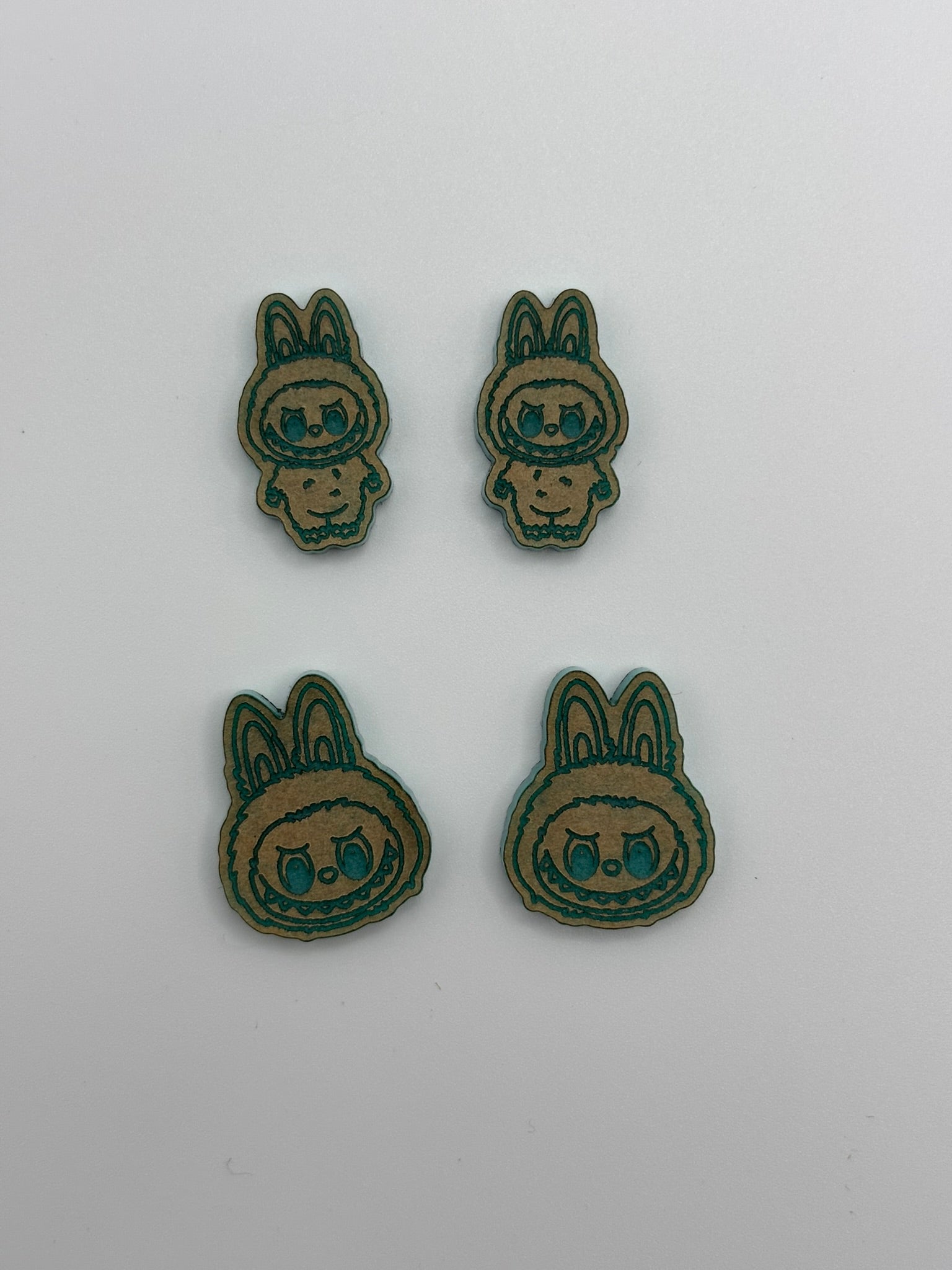 Monster bunny fufu stud earrings mold palette