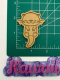 Kawaii otter flat grip keychain mold
