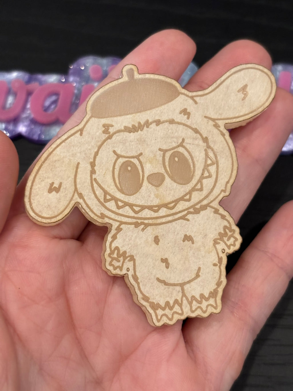 Fufu and cat friends flat keychain molds palette