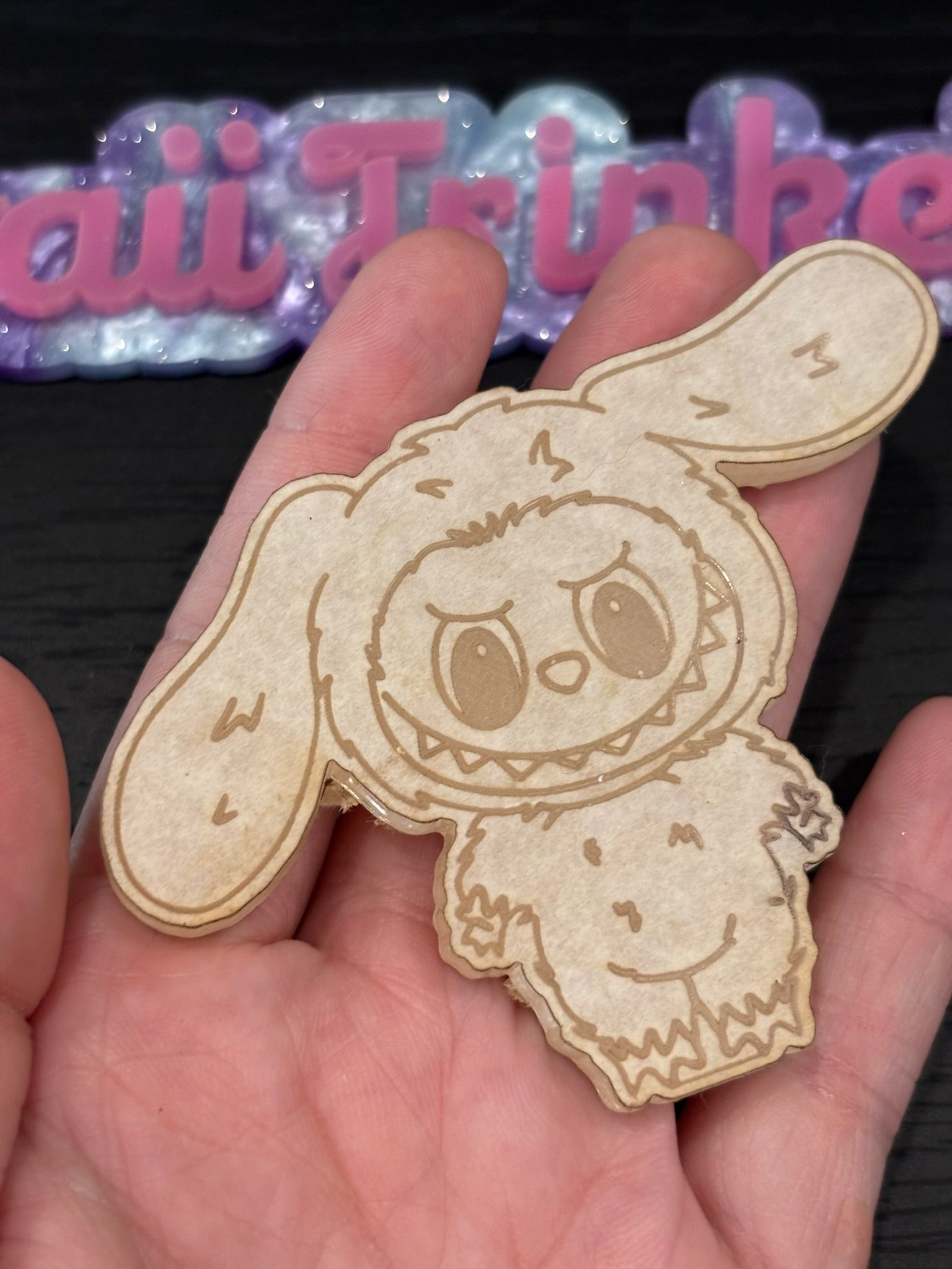Fufu and cat friends flat keychain molds palette