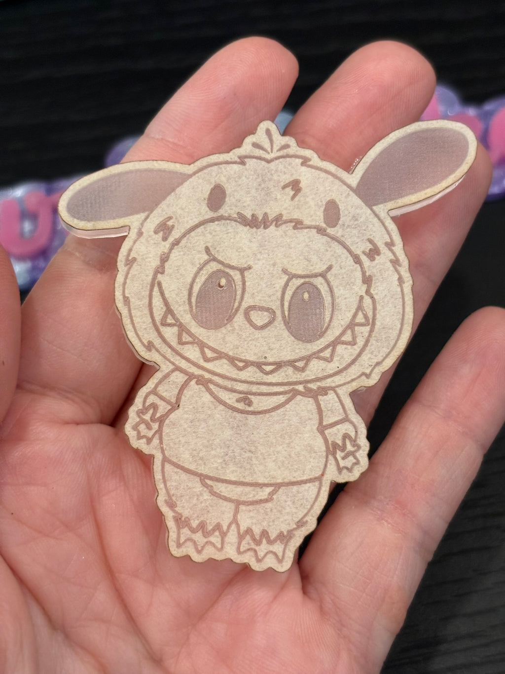 Fufu and cat friends flat keychain molds palette