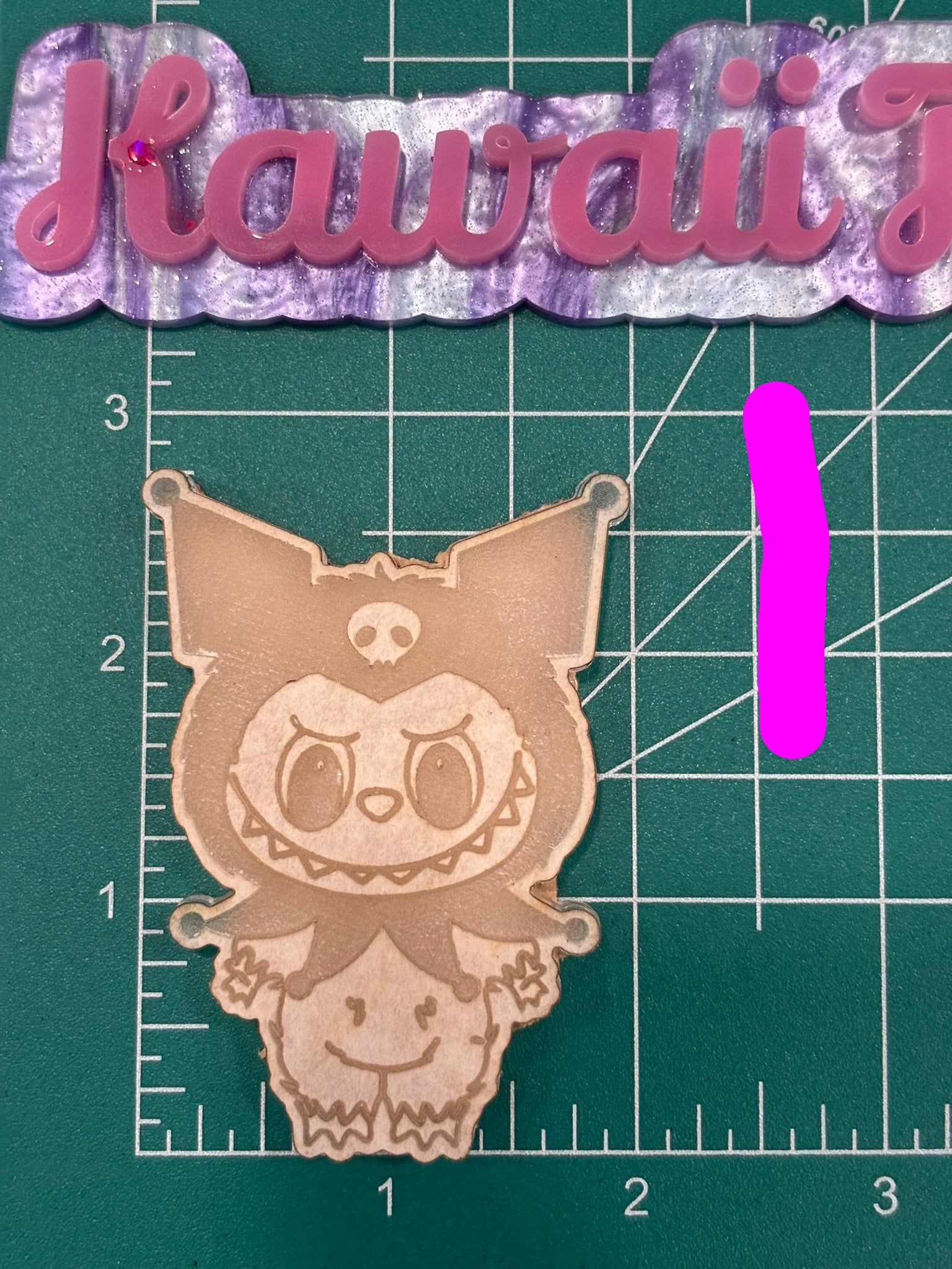 Fufu and cat friends flat keychain molds palette