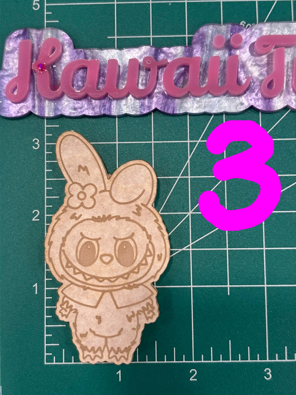 Fufu and cat friends flat keychain molds palette