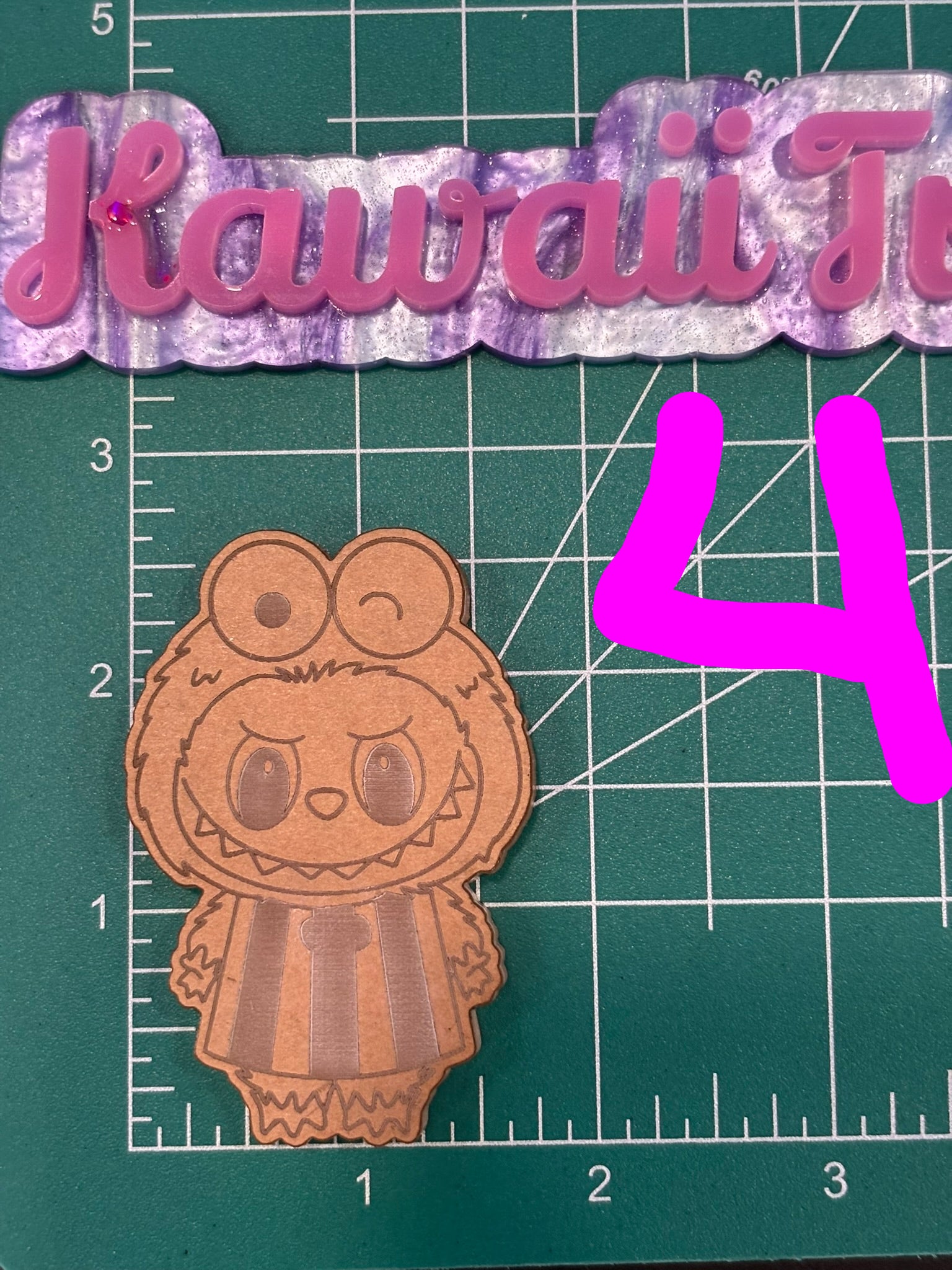 Fufu and cat friends flat keychain molds palette