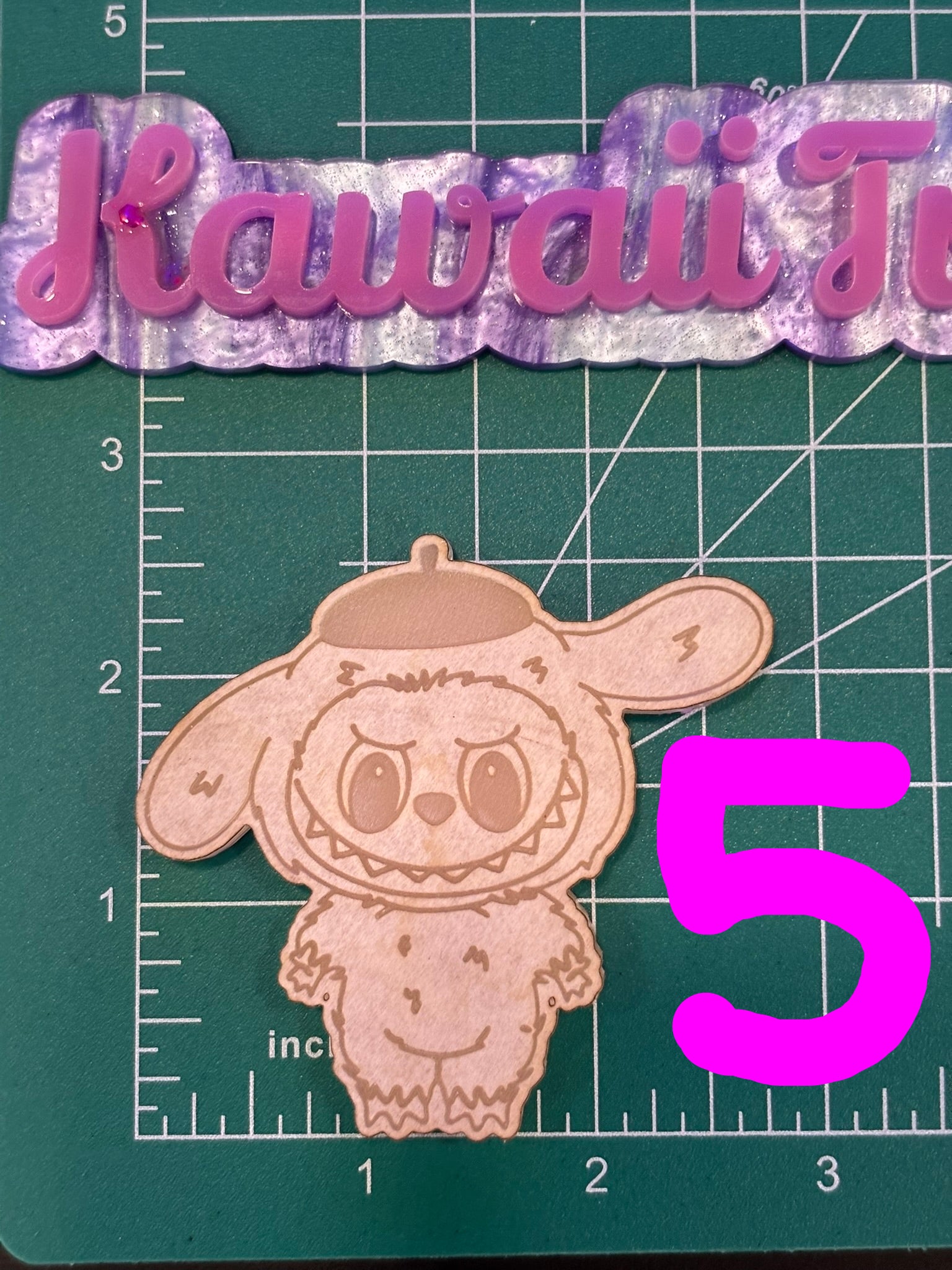 Fufu and cat friends flat keychain molds palette