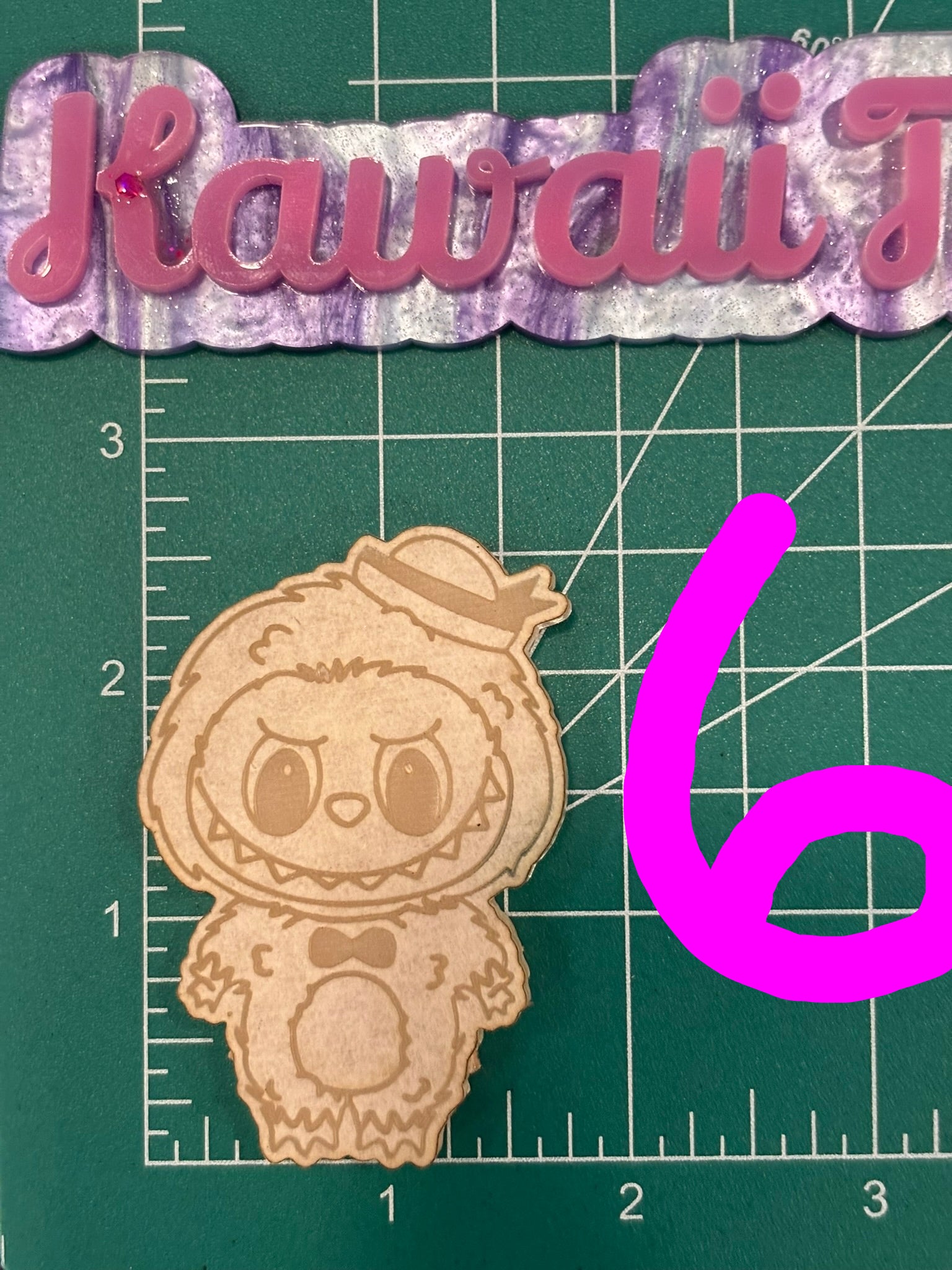 Fufu and cat friends flat keychain molds palette