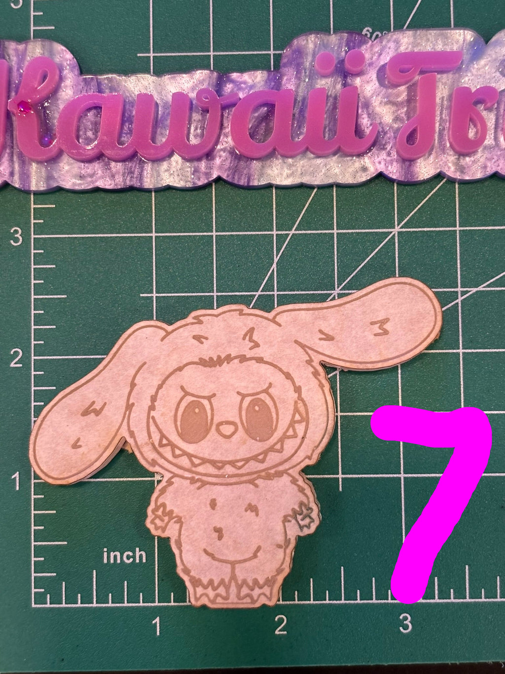 Fufu and cat friends flat keychain molds palette