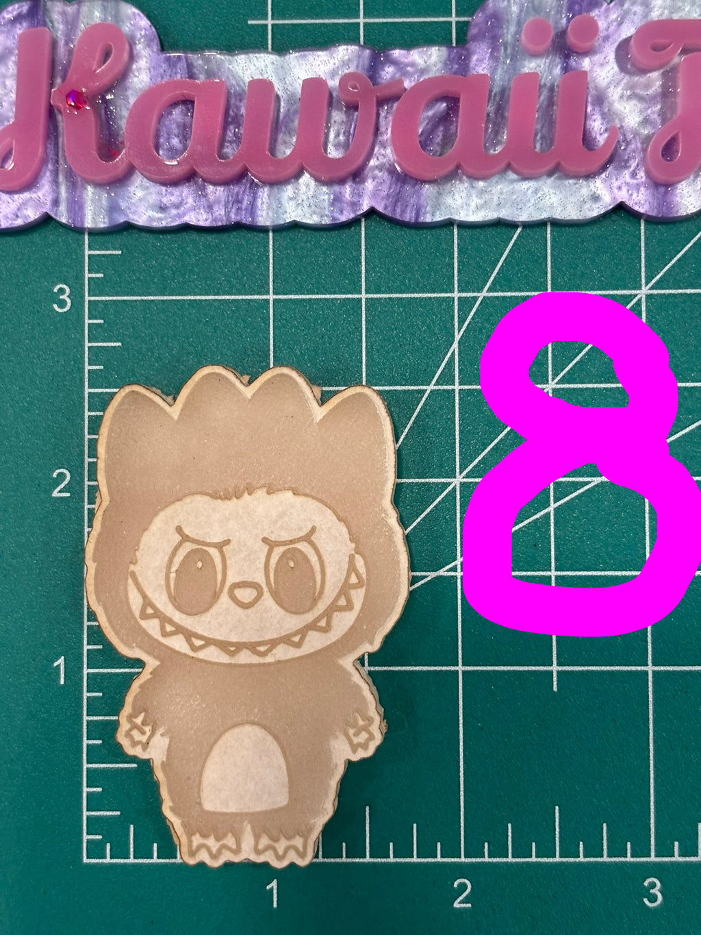 Fufu and cat friends flat keychain molds palette