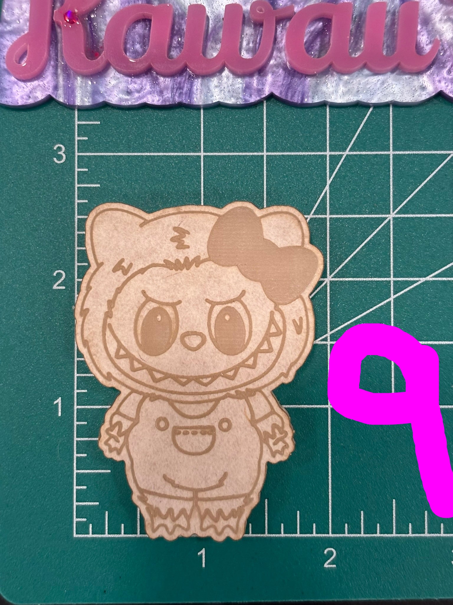 Fufu and cat friends flat keychain molds palette