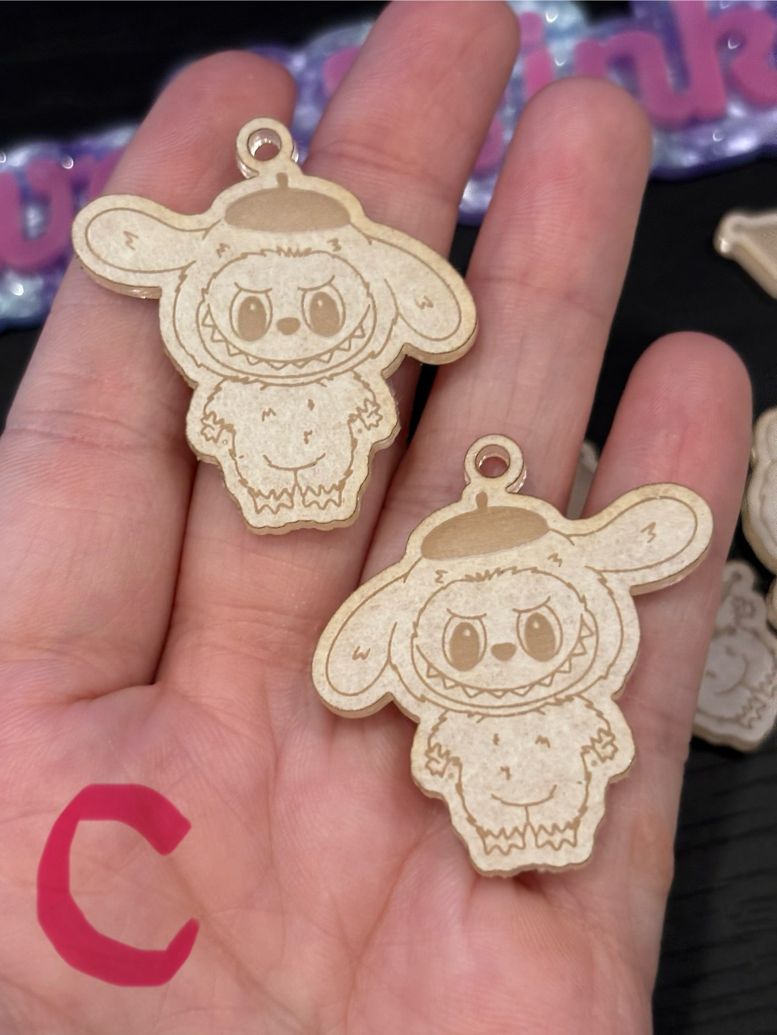 Fufu and cat friends earrings molds palette