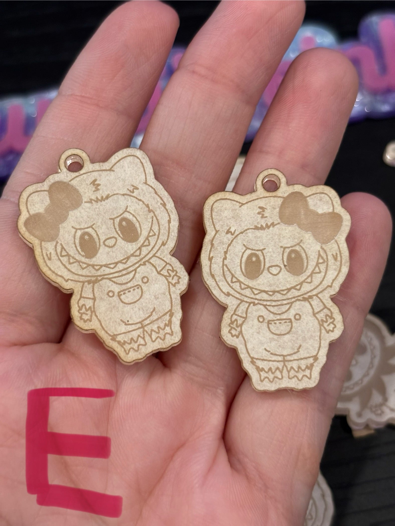 Fufu and cat friends earrings molds palette
