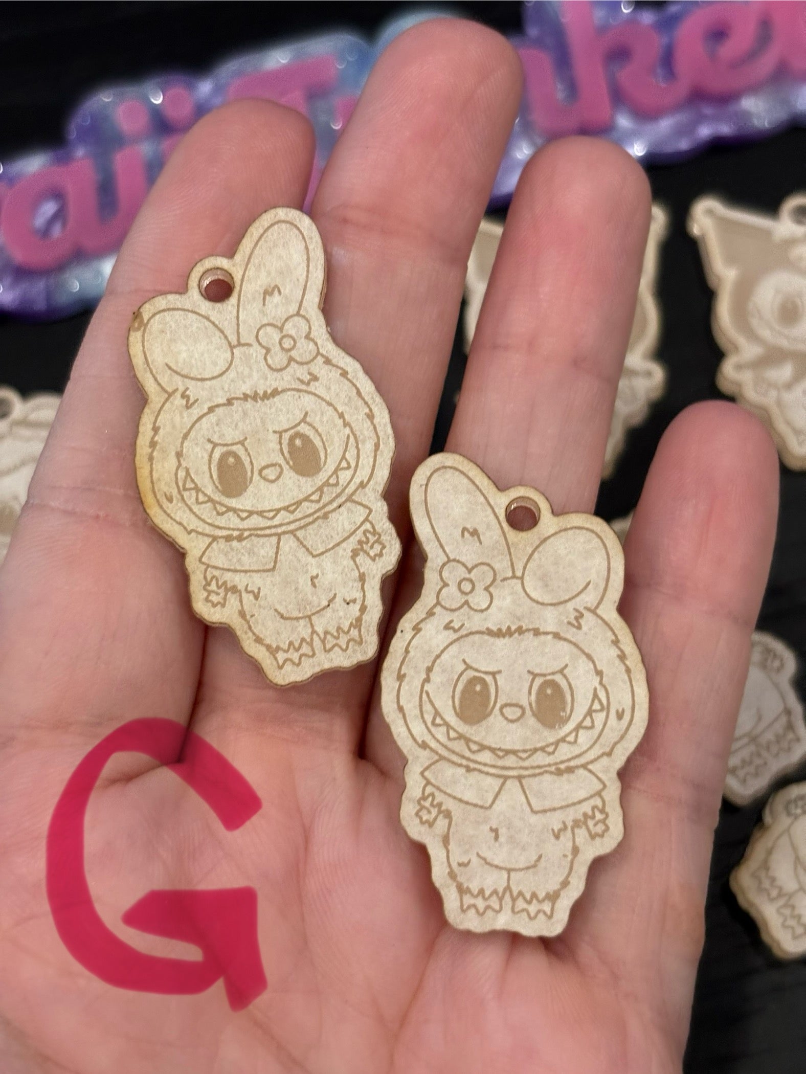 Fufu and cat friends earrings molds palette