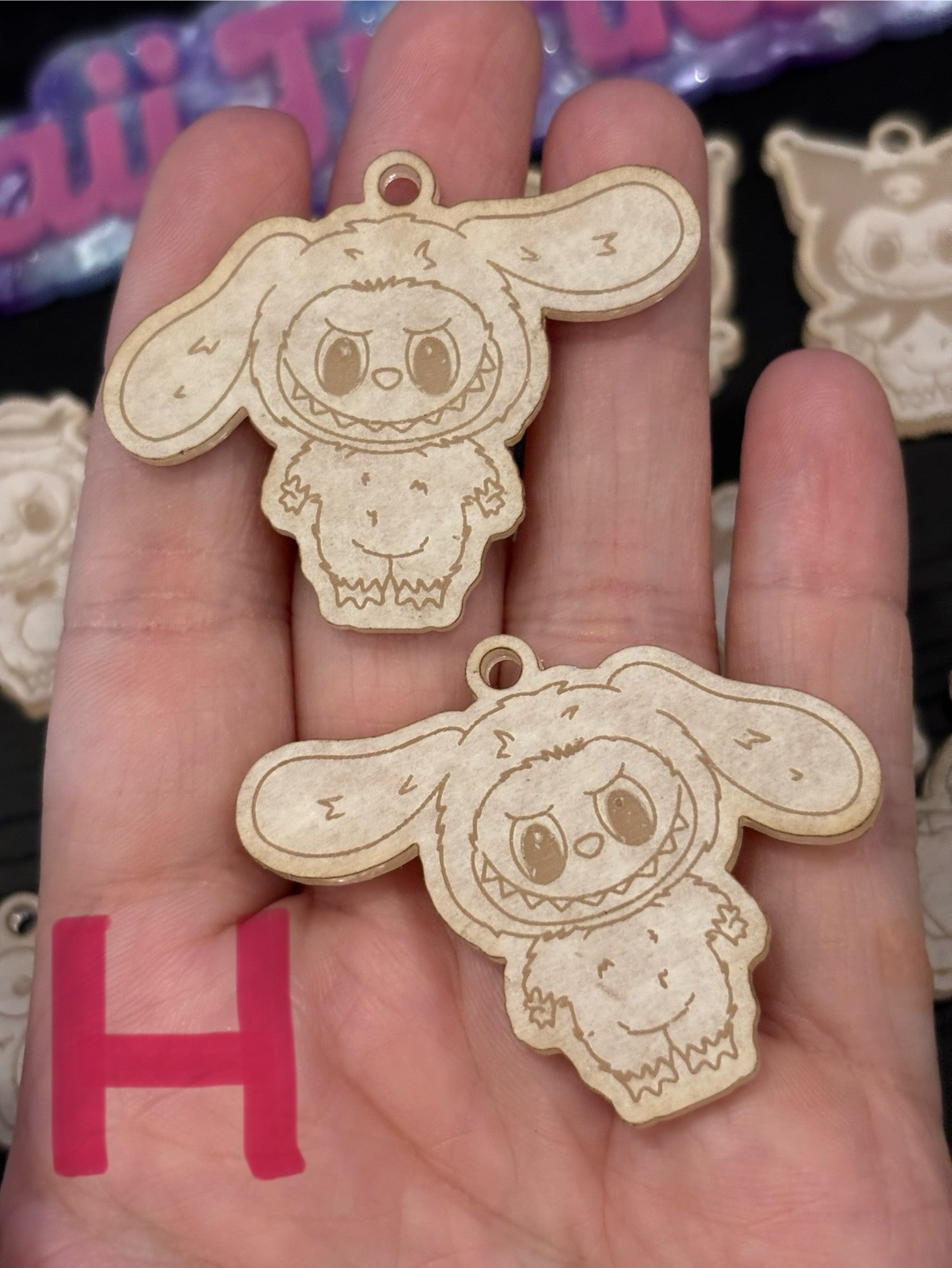 Fufu and cat friends earrings molds palette