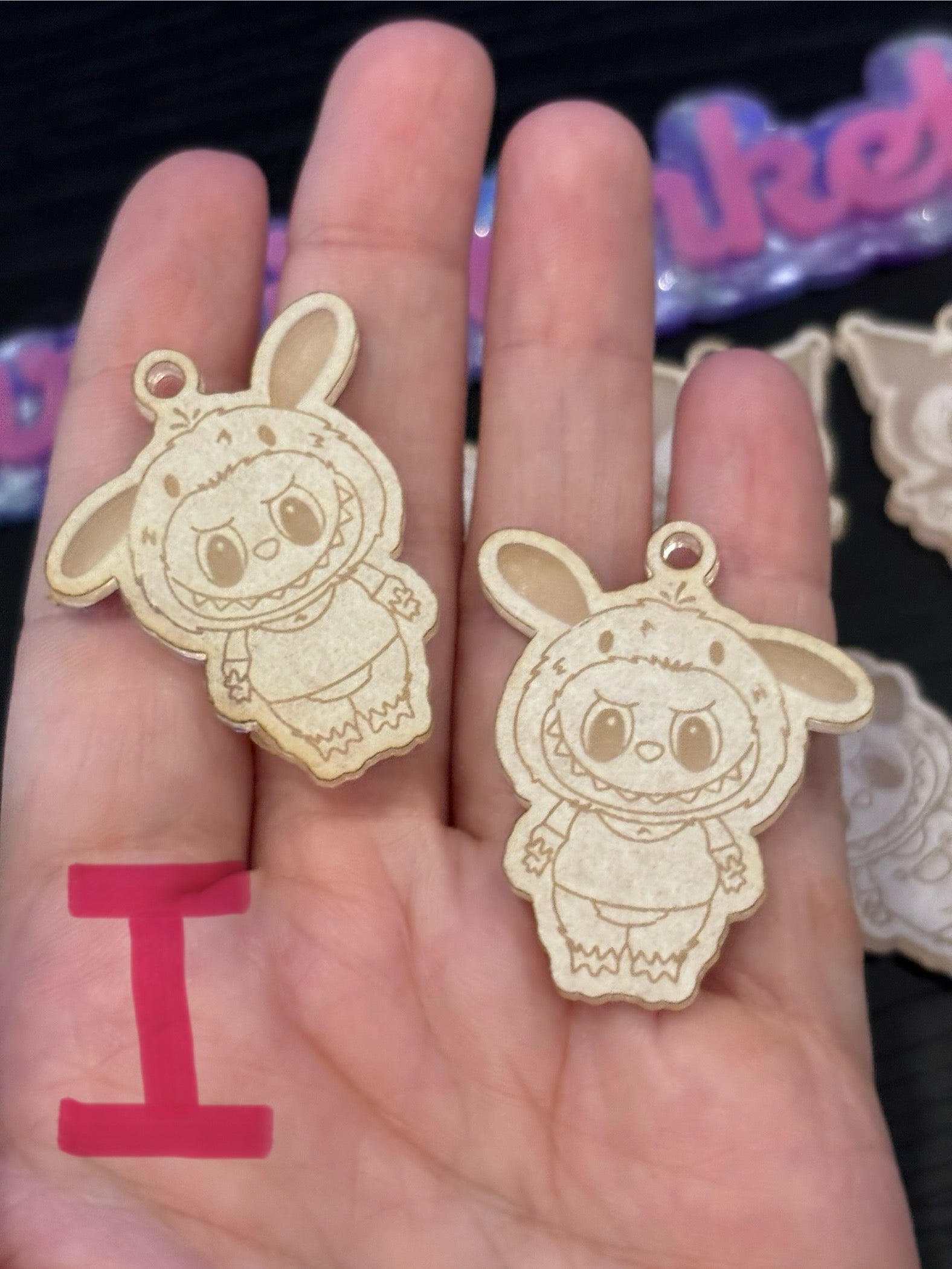 Fufu and cat friends earrings molds palette