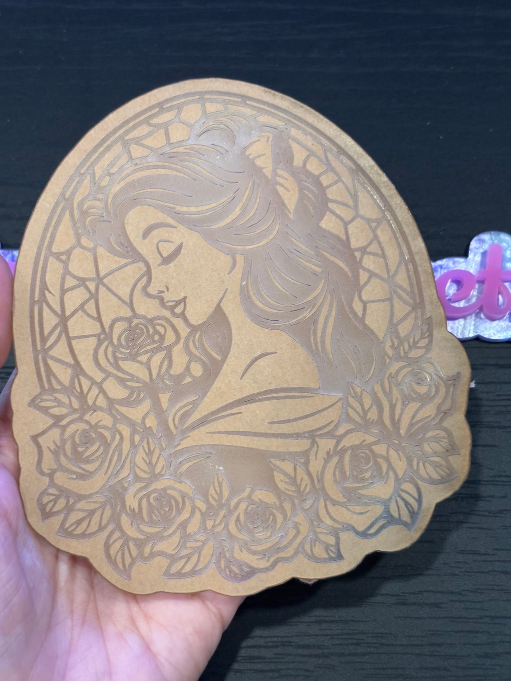 Library princess wall hanging coaster mold